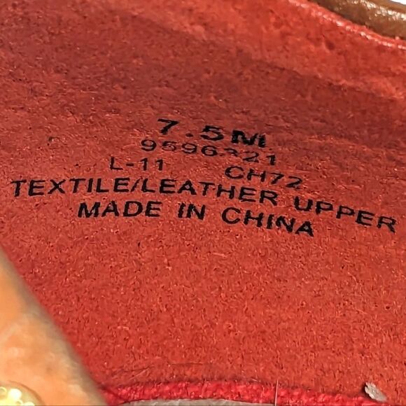 Milly for Sperry A/O Platform Heels in Roses Print Canvas/Cognac Size 7.5 - Picture 9 of 12